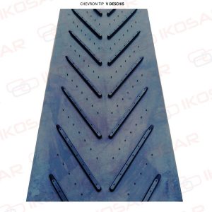 V típusú nyitott kaparószalag Ikosar