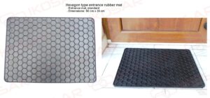 Hatszög típusú gumi-lábtörlő - Ikosar